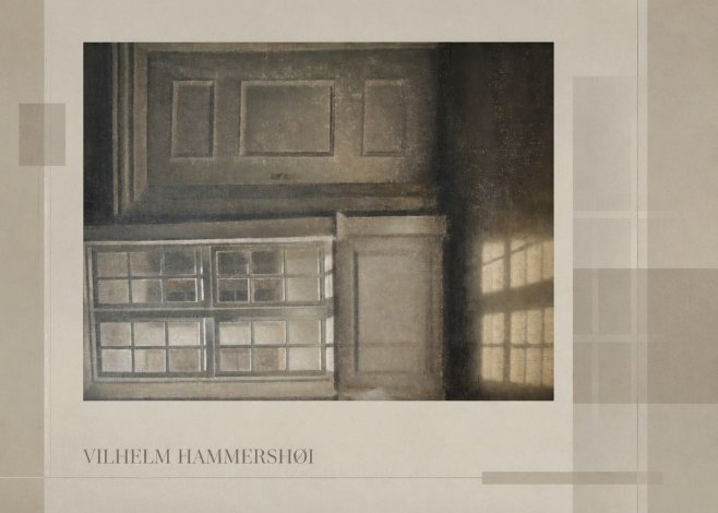 Vilhelm Hammershøi Interior with Window No4 - Juliste