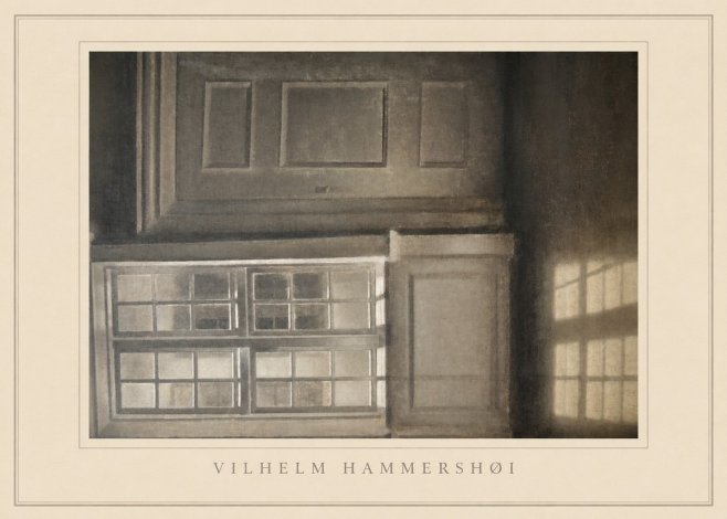 Vilhelm Hammershøi Interior with Window No5 - Juliste
