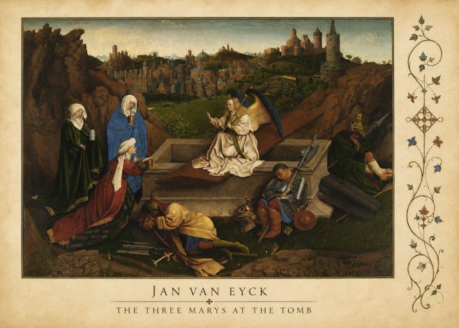 Jan van Eyck The Three Marys at the Tomb No4 - Juliste