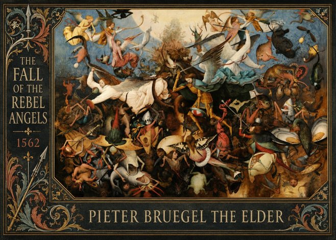 Pieter Bruegel The Fall of the Rebel Angels III No6 - Juliste