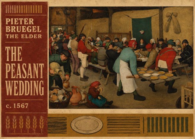 Pieter Bruegel The Peasant Wedding V No2 - Juliste