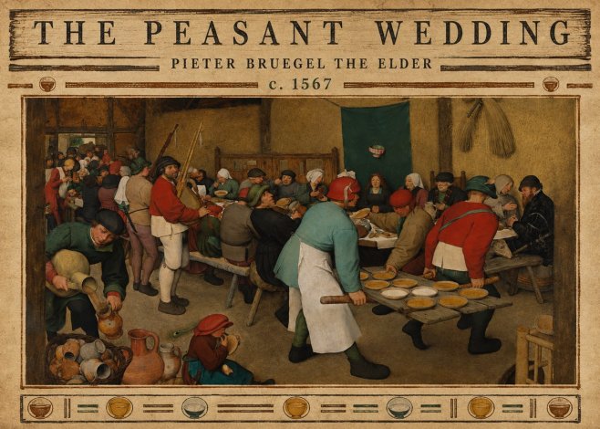 Pieter Bruegel The Peasant Wedding V No3 - Juliste