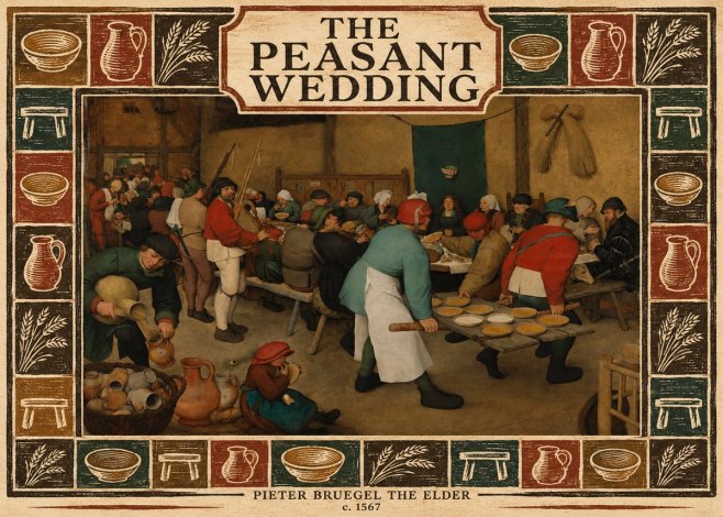 Pieter Bruegel The Peasant Wedding V No6 - Juliste
