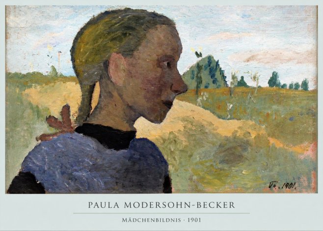 Paula Modersohn-Becker Mädchenbildnis · 1901 No5 - Juliste