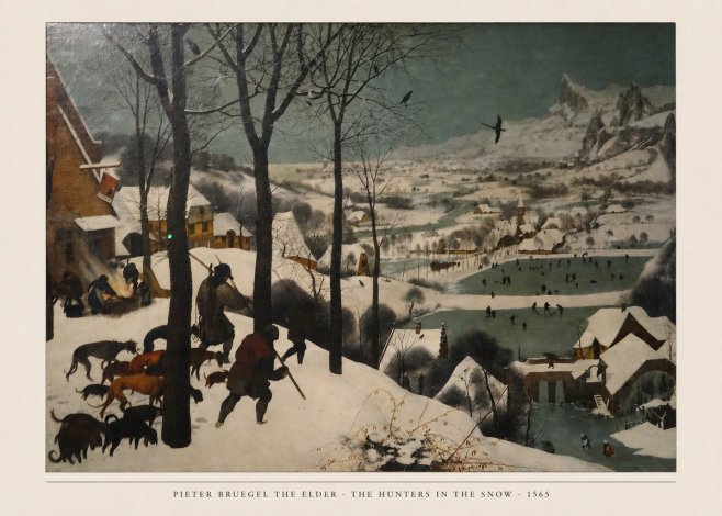 Pieter Bruegel The Hunters in the Snow II No6 - Juliste