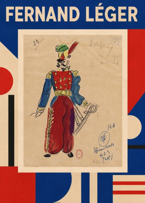 Fernand Léger Officier Invers, Bolívar No1 - Juliste