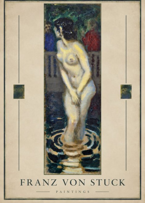 Franz von Stuck The Bather No3 - Juliste