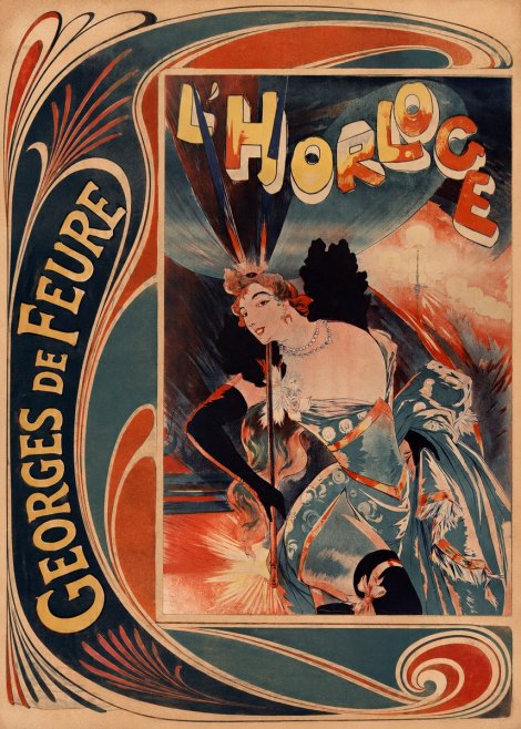 Georges de Feure L'horloge II No2 - Juliste