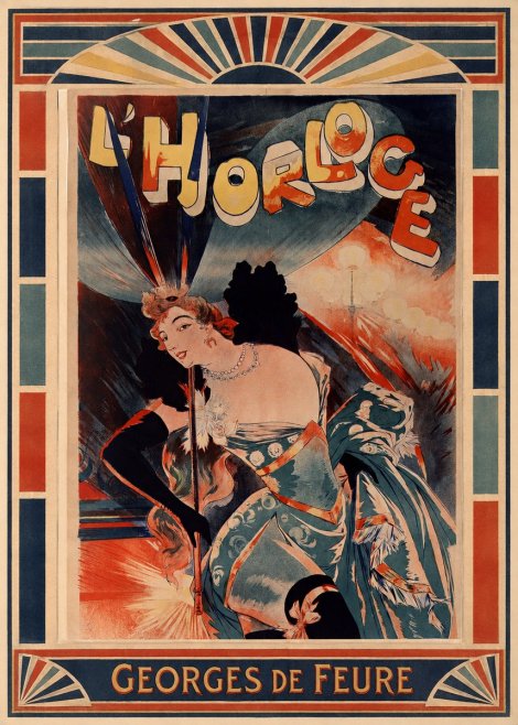 Georges de Feure L'horloge II No6 - Juliste