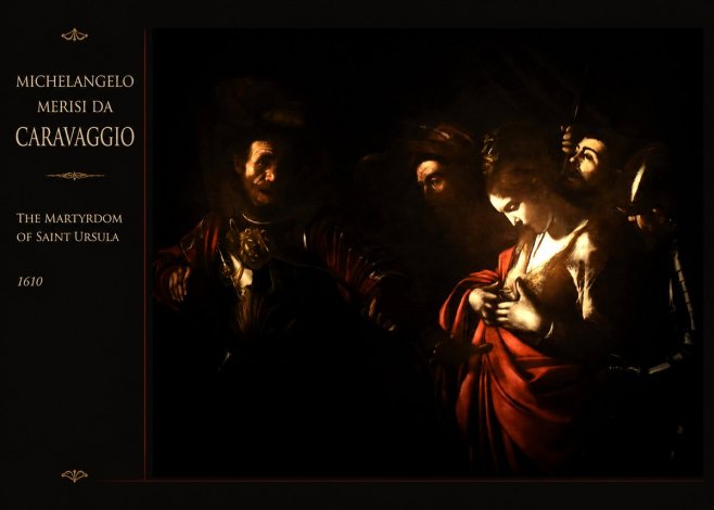 Michelangelo Merisi da Caravaggio The Martyrdom of Saint Ursula No3 - Juliste
