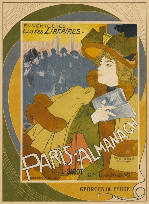 Georges de Feure Paris-almanach I No3 - Juliste