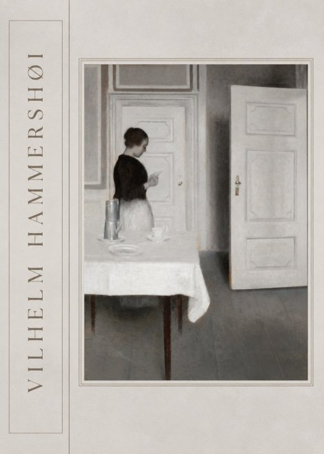 Vilhelm Hammershøi Interior with a Woman Reading a Letter No2 - Juliste