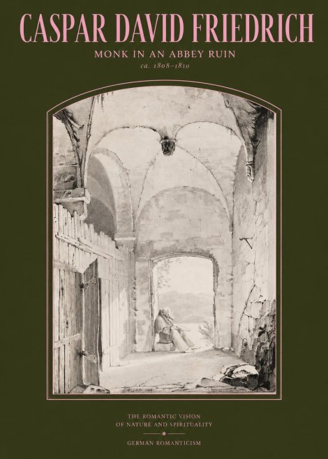 Caspar David Friedrich Monk in an Abbey Ruin No2 - Juliste