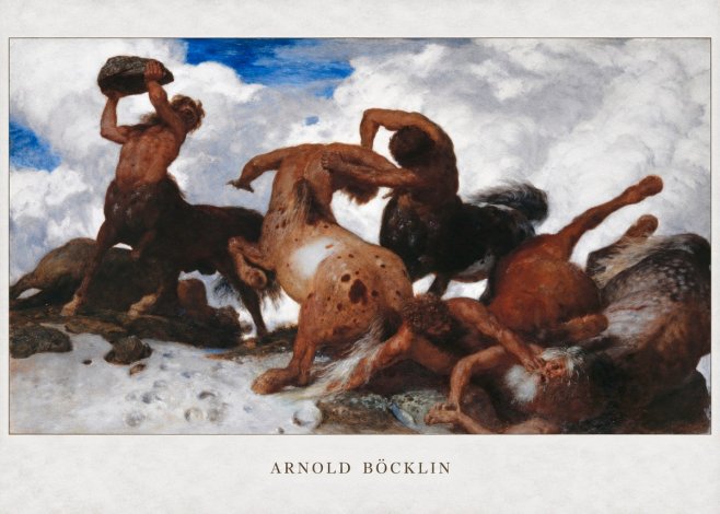 Arnold Böcklin Battle of the Centaurs No2 - Juliste