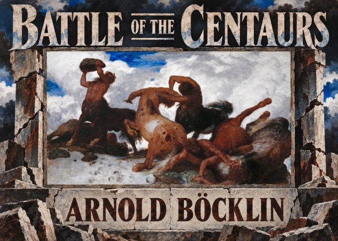 Arnold Böcklin Battle of the Centaurs No6 - Juliste
