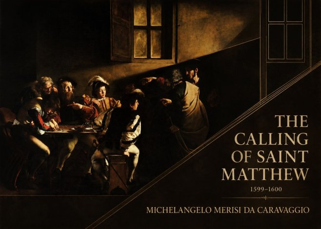 Michelangelo Merisi da Caravaggio The Calling of Saint Matthew I No2 - Juliste