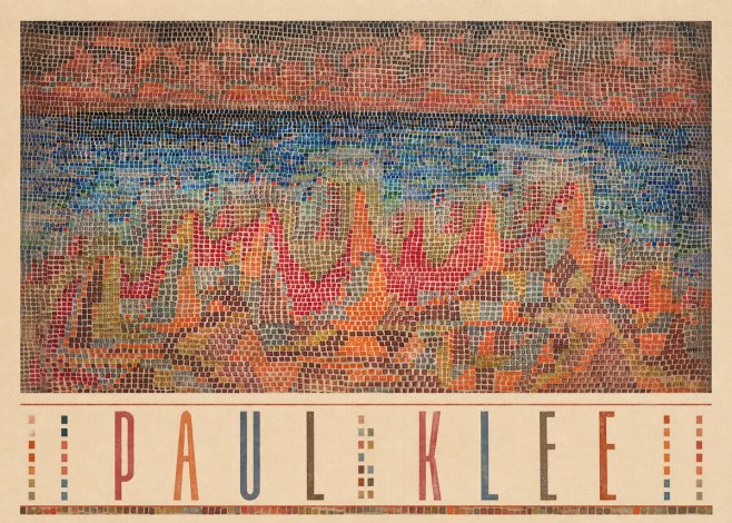 Paul Klee Abstract Gridded Composition No3 - Juliste