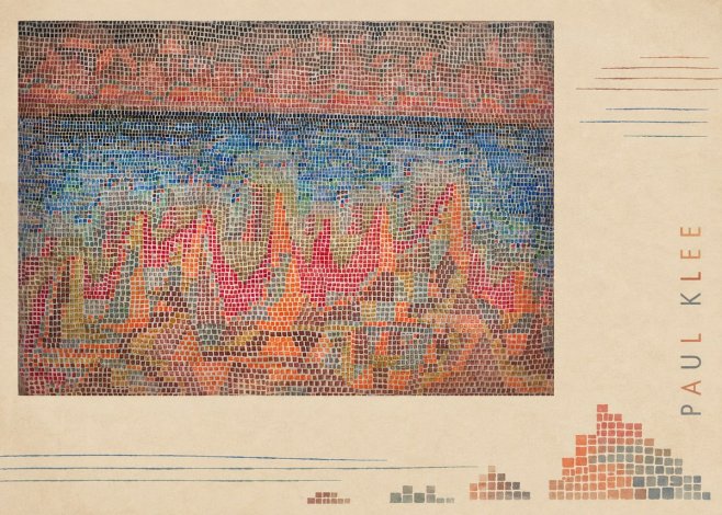 Paul Klee Abstract Gridded Composition No5 - Juliste