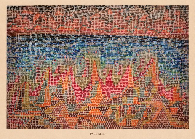 Paul Klee Abstract Gridded Composition No6 - Juliste