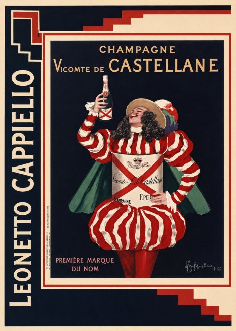 Leonetto Cappiello Champagne Vicomte De Castellane No2 - Juliste