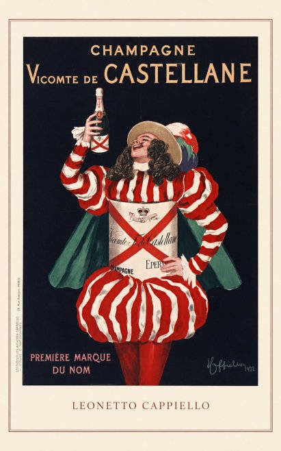 Leonetto Cappiello Champagne Vicomte De Castellane No3 - Juliste