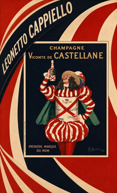 Leonetto Cappiello Champagne Vicomte De Castellane No5 - Juliste