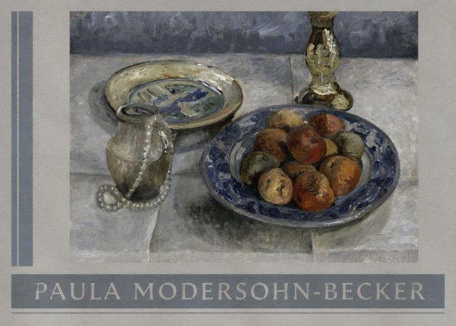 Paula Modersohn-Becker Still Life with Candlestick, Pitcher, and Fruit No2 - Juliste