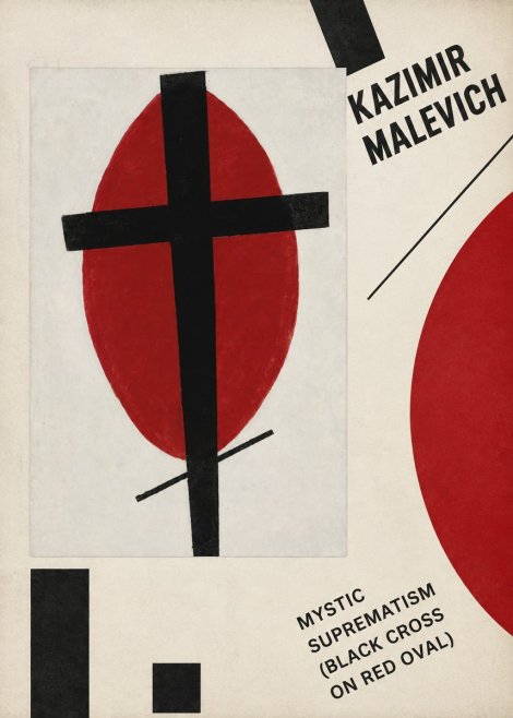 Kazimir Malevich Mystic Suprematism (Black Cross on Red Oval) No4 - Juliste