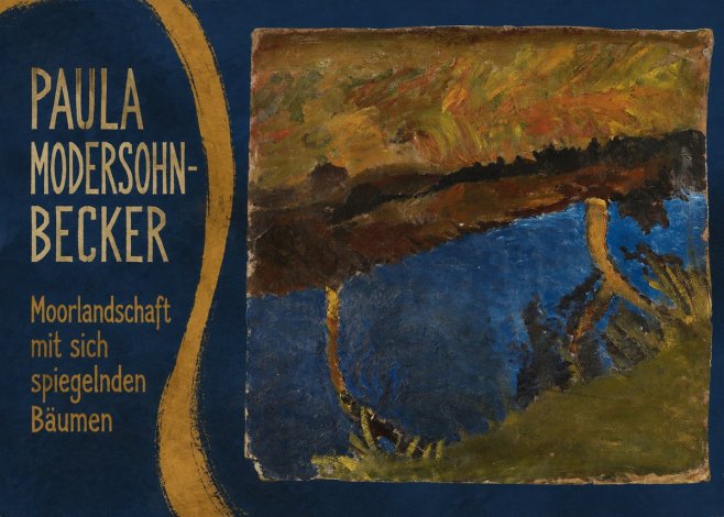 Paula Modersohn-Becker Moorlandschaft Mit Sich Spiegelnden Bäumen No5 - Juliste