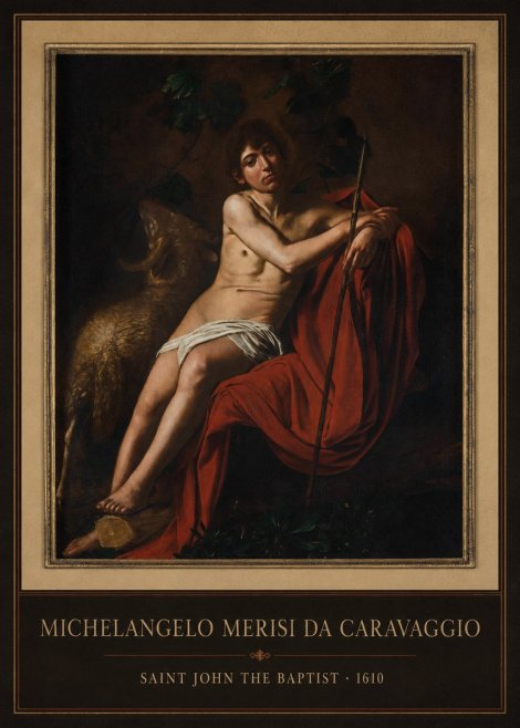Michelangelo Merisi da Caravaggio Saint John the Baptist III No1 - Juliste