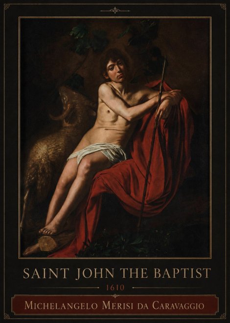 Michelangelo Merisi da Caravaggio Saint John the Baptist III No3 - Juliste