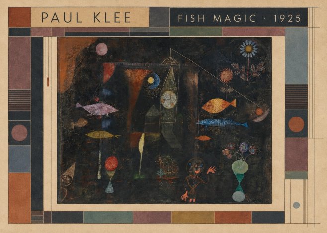 Paul Klee Fish Magic I No4 - Juliste