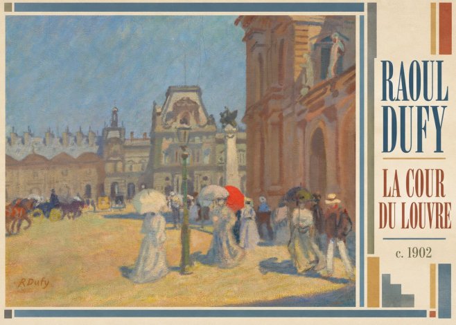 Raoul Dufy La Cour Du Louvre No3 - Juliste
