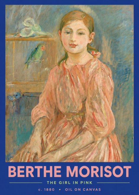 Berthe Morisot The Girl in Pink No2 - Juliste