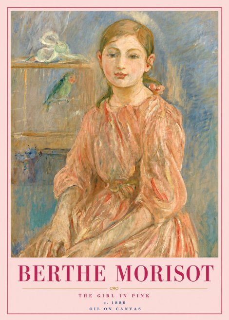 Berthe Morisot The Girl in Pink No5 - Juliste
