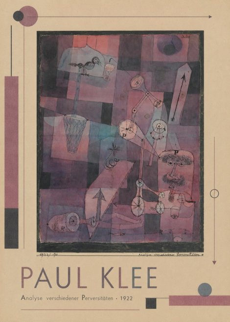 Paul Klee Analyse Verschiedener Perversitäten No1 - Juliste
