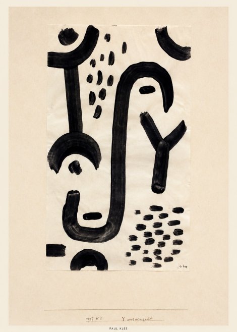 Paul Klee Face of the Goddess No4 - Juliste