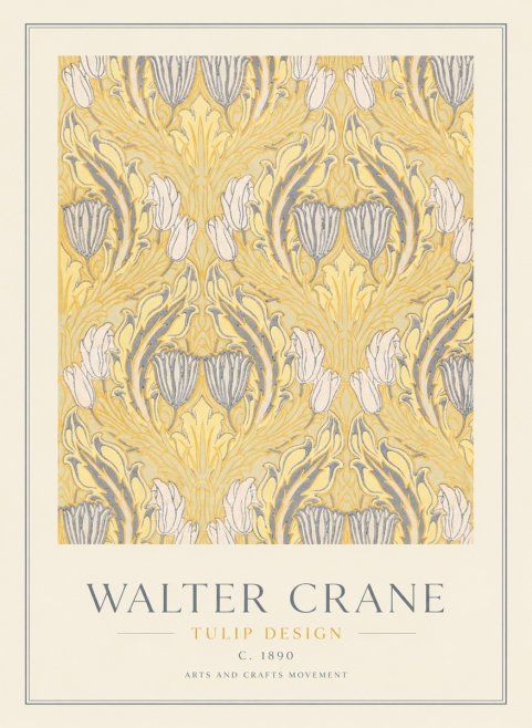 Walter Crane Tulip Design II No1 - Juliste