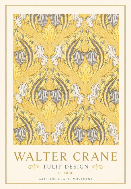 Walter Crane Tulip Design II No5 - Juliste