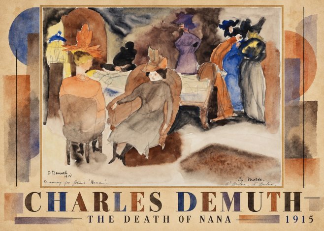 Charles Demuth The Death of Nana No3 - Juliste