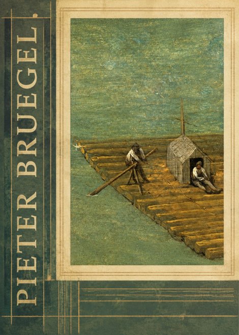 Pieter Bruegel Two Men on a Raft No2 - Juliste