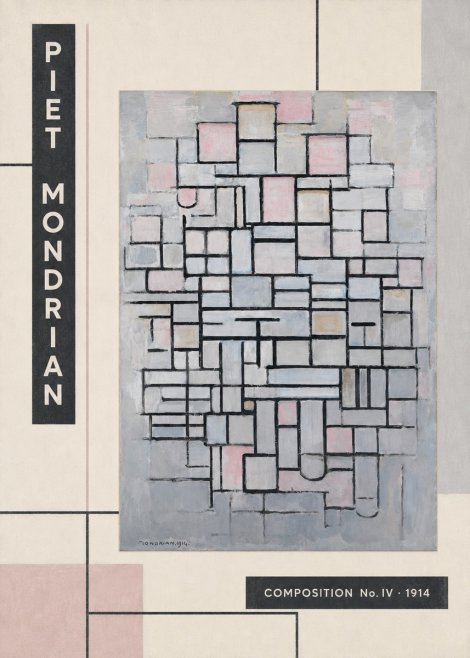 Piet Mondrian Composition No. Iv • 1914 No2 - Juliste