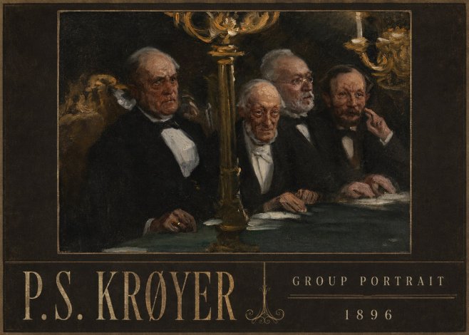 P.S. Krøyer Group Portrait No4 - Juliste