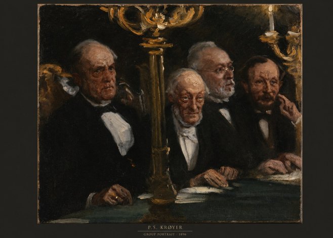 P.S. Krøyer Group Portrait No6 - Juliste