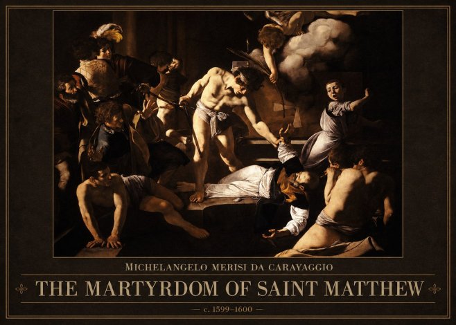 Michelangelo Merisi da Caravaggio The Martyrdom of Saint Matthew No2 - Juliste