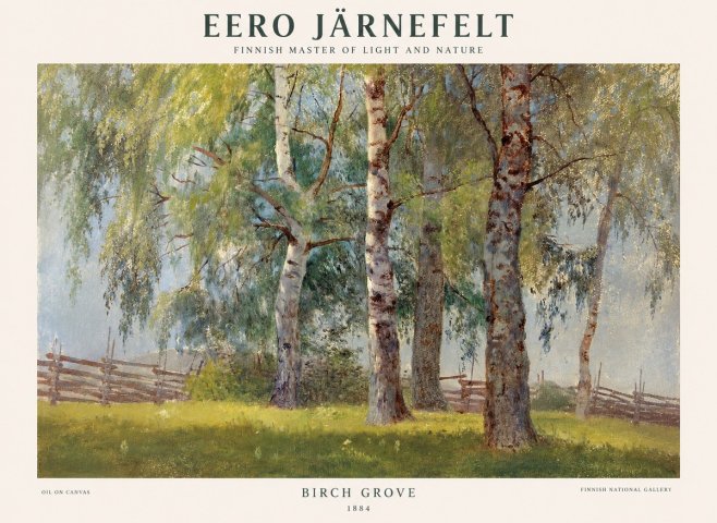 Eero Järnefelt Birch Grove No1 - Juliste