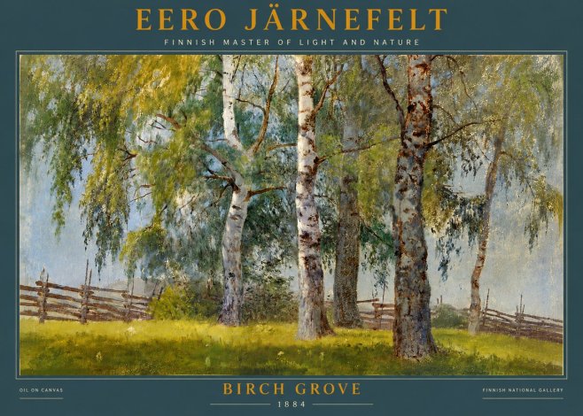 Eero Järnefelt Birch Grove No4 - Juliste
