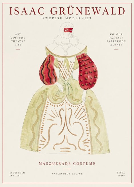 Isaac Grünewald Masquerade Costume No1 - Juliste