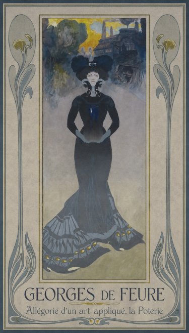 Georges de Feure Allégorie D'un Art Appliqué, La Poterie No1 - Juliste