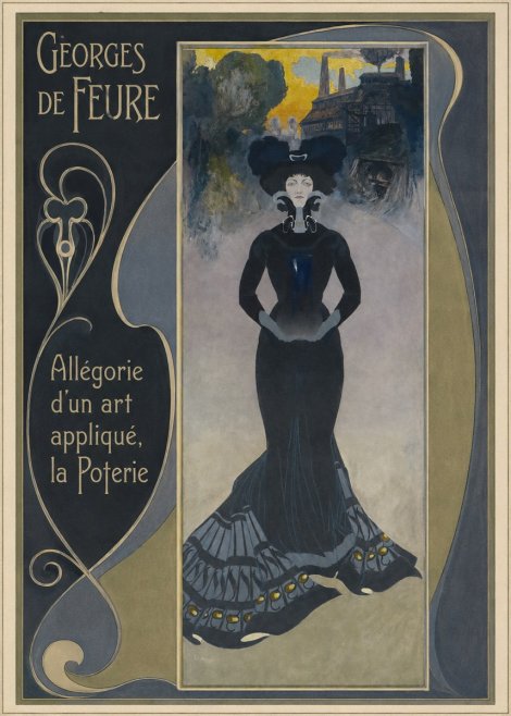 Georges de Feure Allégorie D'un Art Appliqué, La Poterie No2 - Juliste